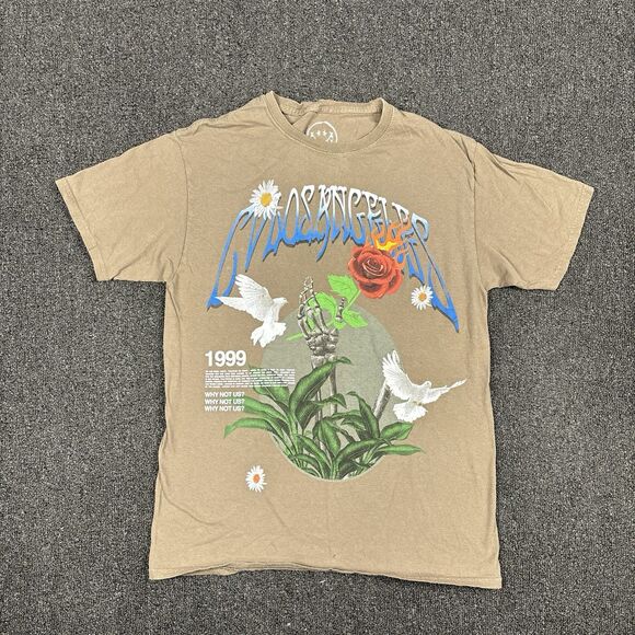 Civil Regime Other - Civil Regime T Shirt “Rose From The Dark” Flower/Skull/Bird Men Size Medium